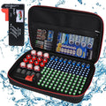 Battery Organizer Holder Storage Case with Tester,Waterproof Carrying Case Bag,Battery Vault Box for Garage Organization Holds 199+ Batteries AA AAA C D 9V (Batteries are Not Included) (200+)