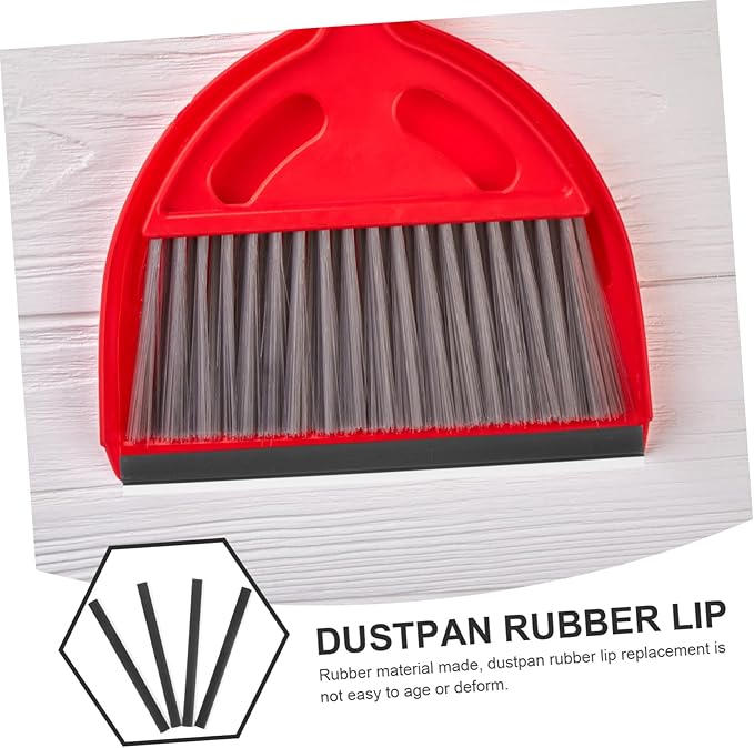 GALPADA 12pcs Dust Pan Edge Strip Replacement Rubber Lip for Crumb Sweeper Broom for Pet Hair Rubber Edge Trim