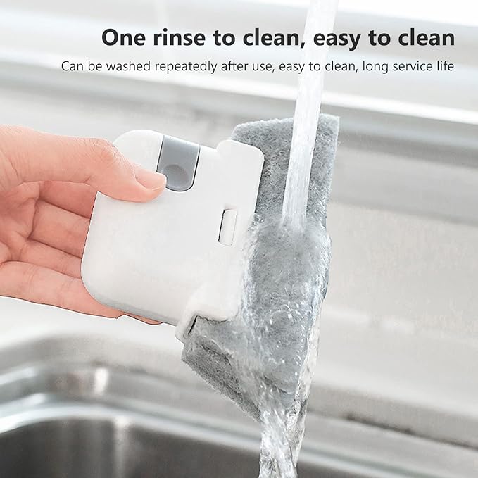 Hand held Groove Gap Cleaning Tools Window Track Cleaning Tools 5Pcs Window Track Cleaning Brush Detachable Window Groove Gap Cleaning Brush Tools with Scraper for Window Sliding Door