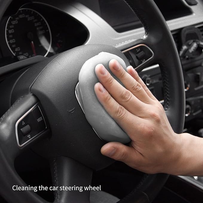 CLICK CLEAN 7oz Car & Keyboard Cleaning Gel x 2, Universal Dust Cleaning Gel for Electronics, Safe & Eco-Friendly, Reusable
