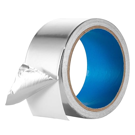 Extra Thick Aluminum Foil Duct Tape High Temp Heavy Duty 2 inch 13 YD Silver for Dryer Vent Hose Air Duct,HVAC Ductwork Insulation,Heat Reflective