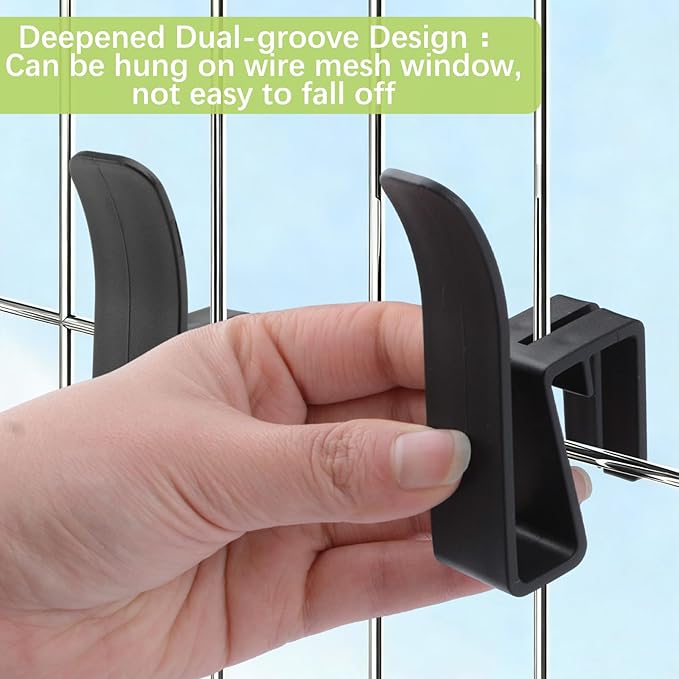 Cup Drying Hooks, 8Pcs Glass Bottle Drying Rack Shelf Basket Rack Hooks Cup Stand Holders for Dish Drainer Rack (Black)