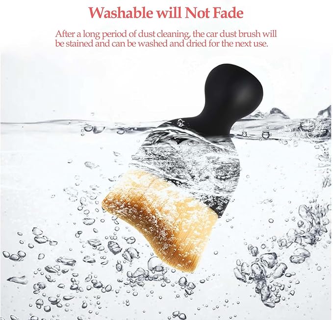 Automotive Interior Dusting Brush, Car Interior Cleaning Soft Brushes, Car Interior Beauty Brush, Suitable for Cleaning Car Interior, Dashboard, Air Conditioning Vents, Leather, Keyboard (1 Pack)