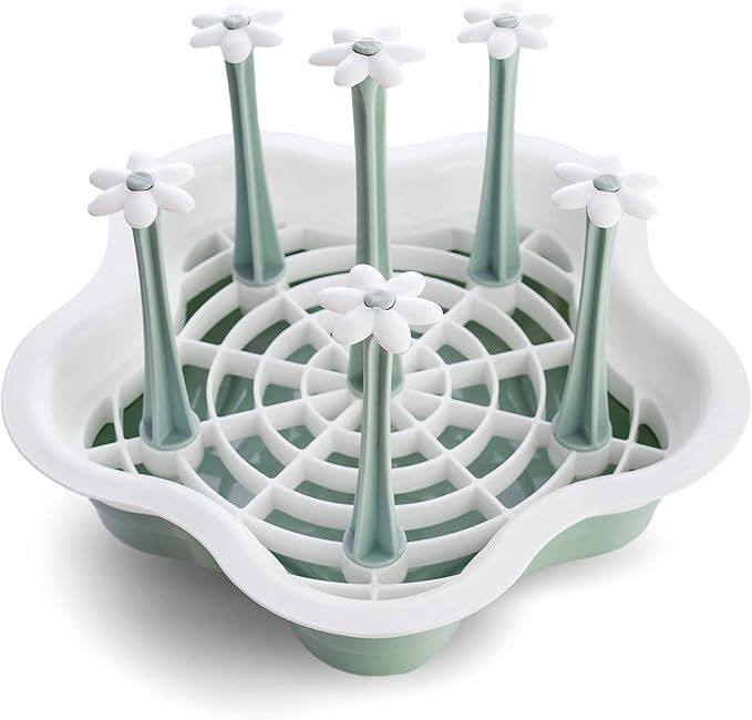 Countertop Drying Rack - Ideal for Insulated Water Bottles, Drinking Glasses, Sports Bottles, Baby Bottles, Tumblers, Mugs, Cup, Drying Rack with Drain Tray