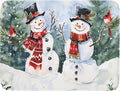 Winter Dish Drying Mat 18 x 24 Inch Xmas Snowman Pattern Dish Drying Pad Absorbent Microfiber Mats for Christmas Dish Rack Pad for Kitchen Counter Coffee Bar Decor