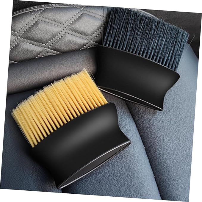 Car Vent Brush Air Vent Cleaning Brush for Interior Detailing Yellow Sturdy Soft Bristles