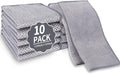 10 Pack Dual-Sided Metal Wire Dishcloth, Reusable Non-Scratch Cleaning Pads with Fabric Side for Nonstick Cookware, Pots, Pans & Kitchen Cleaning