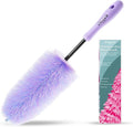 Wheel Cleaning Brush Hub Clean Tool and Rim Detailing Brush with Soft Bristles,Safe On All Wheel Types,Multipurpose Use for Wheels,Rims,Exhaust Tips,Car,Motorcycles,Truck (Purple)