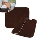 SINLAND Microfiber Dish Drying Mat Super Absorbent Dish Drying Pad for Kitchen Counter, Mat for Countertops or Sinks 16Inch X 18Inch Brown 2 Pack
