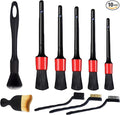 10pcs Auto Car Detailing Brush Set，Professional dusting Brush Suitable for Interior and Exterior car Decoration，Dust Removal and Cleaning Tools