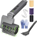 Electric Grill Brush Cleaner for Outdoor,150Mins BBQ Grill Cleaner with 3 Heads, 3-Speed & Angle Adjust Cordless Rotary Grill Brush,Waterproof Motorized Grill Cleaning Brush Kit for Barbecue Grates