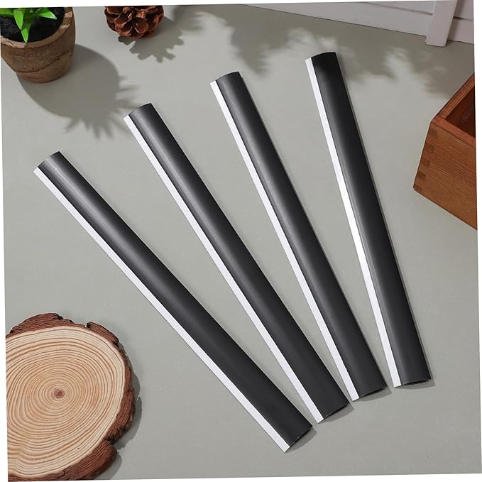 4Pcs Rubber Dustpan Lip Replacement Strips Edge Accessories for Broom Shovels and Cleaning Tools Dustpan Repair Soft Rubber Edges