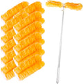 Extendable Duster Kit with 6FT Telescoping Handle & 12 PCS Duster Refills, 360° Disposable Microfiber Pads for Home Cleaning, Ceiling Fan, Blinds, Furniture (Duster Kit (13 PCS))