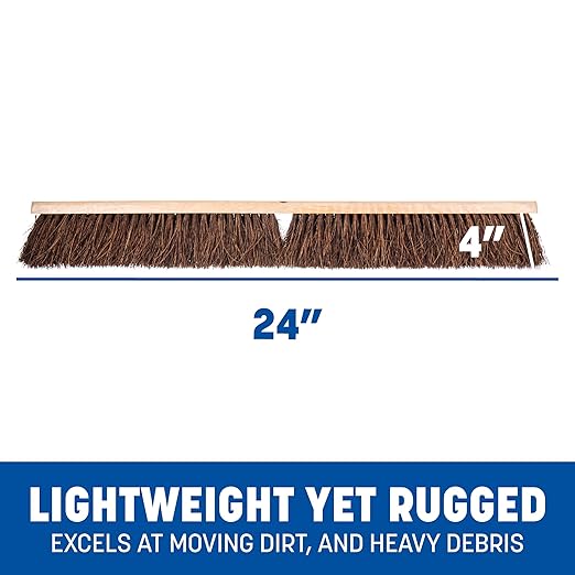 SPARTA Flo-Pac Palmyra Floor Sweep, Heavy Sweep, 24 Inches, Brown