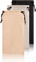 TRIUMPH VISION Soft Eyeglass Pouch 3 Pack - Pouch for glasses Microfiber Screen Cleaning Bag