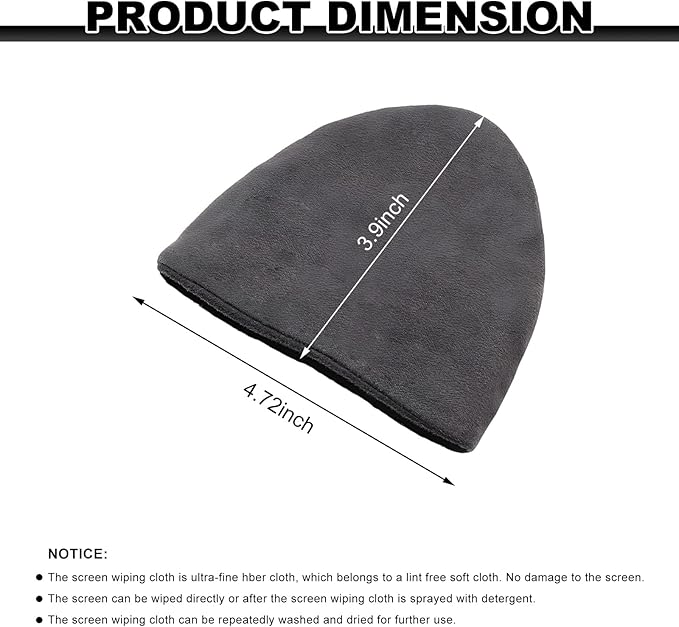 Car Screen Cleaner, Soft Microfiber Cloth Touch Screen Wipe Triangle Cleaning Tool, Reusable Scratch-Free Cleaning Pads for Vehicle Dashboard LCD Display Laptop Tablet