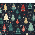 Cute Christmas trees Dish Drying Mat 16x18 inches Microfiber Absorbent Fast Dry Mat for Kitchen Counter Coffee Bar Christmas Large Drying Mat Kitchen Decor Gifts (Christmas Trees, 16x18 inches)