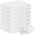 Nabob Wipers New Lint Free Cloth (150 Pack) - 100% Cotton Cleaning Rags Exact Cut - Premium White Rags for Cleaning House - White Rags for Dusting, Staining, Polishing, Painting 18"x18"