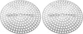 Danco 88923 Clip Style Shower Drain Cover, for Use with 3-3/8 in Shower Drains, Aluminum Steel, Chrome Plated (Pack of 2)