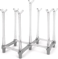 Cup Drying Rack for Bottle,Drinking Glass/Plastic Bag Dryer for Reusable Ziplock Plastic Food Storage Bags Drying Rack Gray