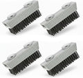 Grip Clean Nail Brush for Cleaning Fingernails – Heavy Duty Nail Brush with Extra Stiff Bristles - Fingernail Brush & Nail Scrubber Brush with Suction Cup Backing for Men & Women - 4 Pack