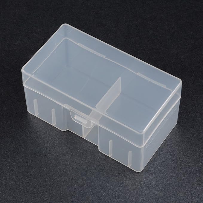 uxcell Hard Plastic Large Battery Storage Box Holder Organizer Protective Container for 12 x 9V Batteries
