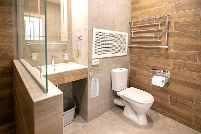 1pcs Toilet Paper Holder with Shelf and 1pcs Towel Ring Set, Brushed Nickel Stainless Steel Bathroom Hardware Set