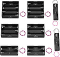 DAIERTEK 18650 Battery Holder with Wire 3.7V,7.4V, 11.1V, 14.8V 18650 Battery Holder Box 2 for Each Type -Total 8Pcs