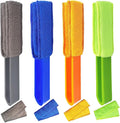 4 Pack Blinds Duster - Window Blinds Cleaner with 4 Microfiber Sleeves, Cleaning Tools for Air Conditioner Vents, Fans, Car Vents