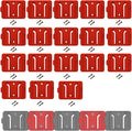 Battery Holder for Milwaukee M18 18V Battery (No Battery), 18Packs Wall Mount Batteries Storage for Wall, Work Van, Shelf, Toolbox
