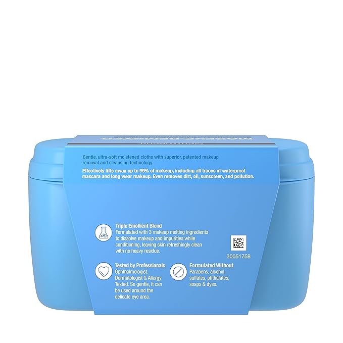 Neutrogena Makeup Remover Wipes, 25 ct, Pack of 2 | 100% Plant-Based Cloth | Gentle | Soap & Alcohol-Free | Removes Waterproof Mascara