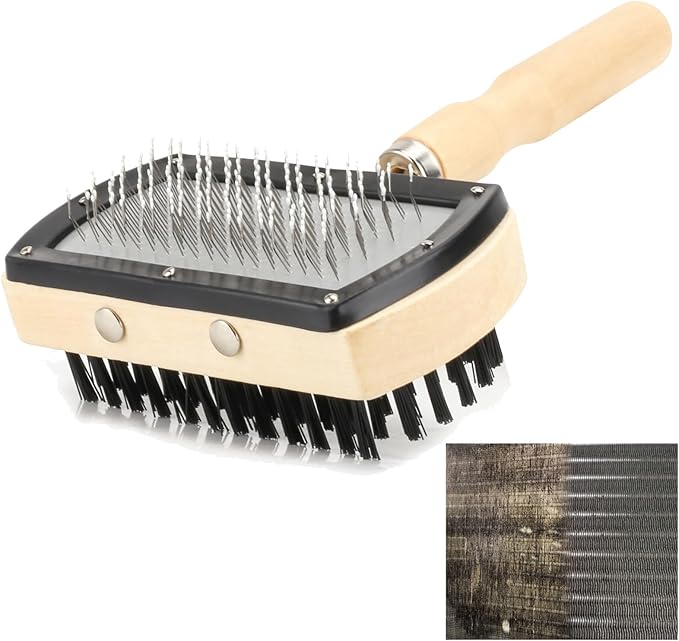 Coil Cleaner Brush for AC, Double Sided Air Conditioner Coil Cleaning Brush for HVAC Evaporator Condenser Fin, Easy to Use Effectively Cleaning