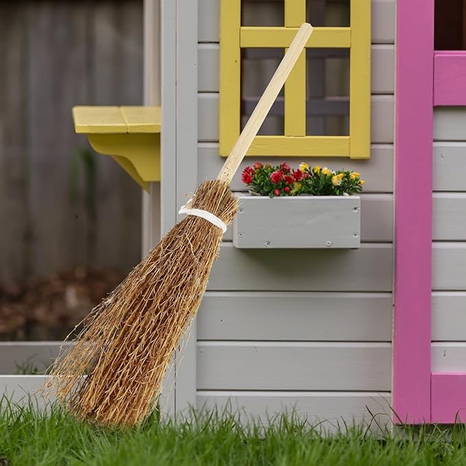 TOYANDONA 5pcs Dollhouse Miniature Broom Mini Broom Dollhouse Furniture Props Micro Landscape Decor