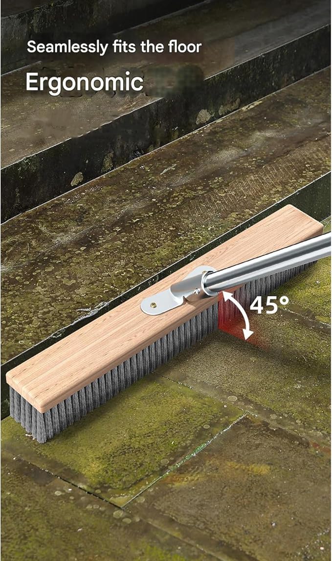 Stainless Steel Scrub Brush for Strong on Patio Driveway and Bathroom Hard Bristle Brush