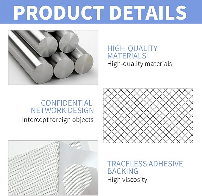 50 Pack Disposable Shower Drain Hair Catcher - 4x4in Mesh Stickers, Drain Hair Catcher for Bathroom, Bathtub, Kitchen Sink, Laundry - Traps Human & Pet Hair, Disposable Mesh Drain Cover