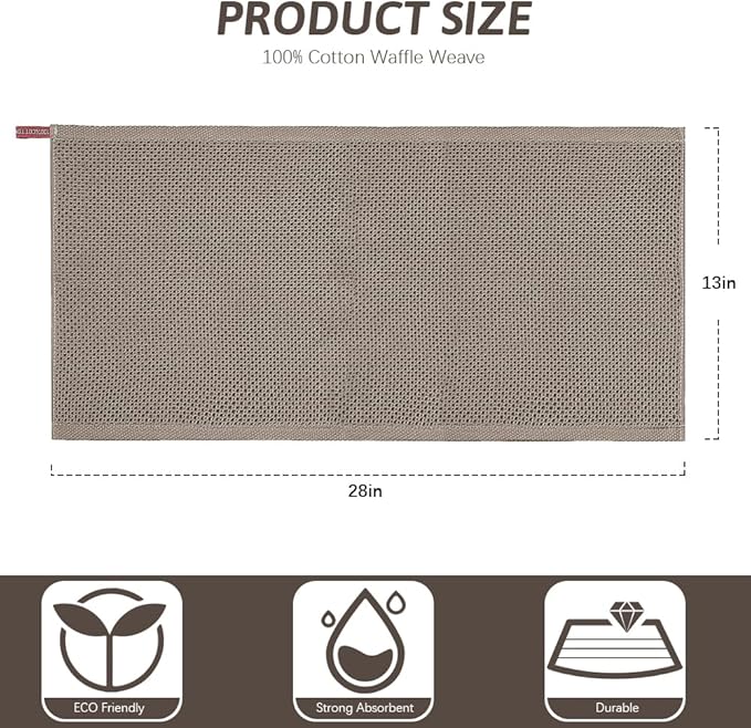 Nialnant 6 Pack Kitchen Hand Towels,100% Cotton Dish Towels for Kitchen,Extra Soft & Absorbent Dish Cloths for Washing Dishes,Cleaning Rags-13x28 Inches