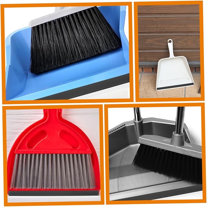 Angoily Dustpan Replacement Edge Strip 2-Pack Soft Rubber Lip Protector for Garbage Shovel Dust Pan Repair Cleaning Floors and Corners