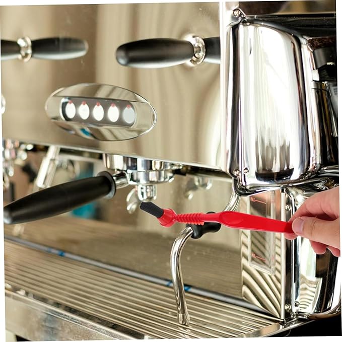 POPETPOP 2Pcs Coffee Machine Cleaning Brush Powder Brushes for Efficient Manual Cleaning Compact Design for Tight Spaces Gentle Surfaces Accessories