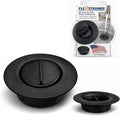 Flex Strainer® Sink Drain Strainer with Optional Stopper – No Center Stem, Fits Standard 3½” Sink Drains & Disposals – Easy Clean, Dishwasher Safe – Made in USA (Black, 1PK)