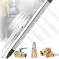 39'' Pressure Radiator Cleaning Wand, 4500 PSI Radiator Flush and Cleaner Tool with Cleaning Brush and Two 1/4'' Quick Coupler, Home Car Truck Stainless Steel Power Washer Wand