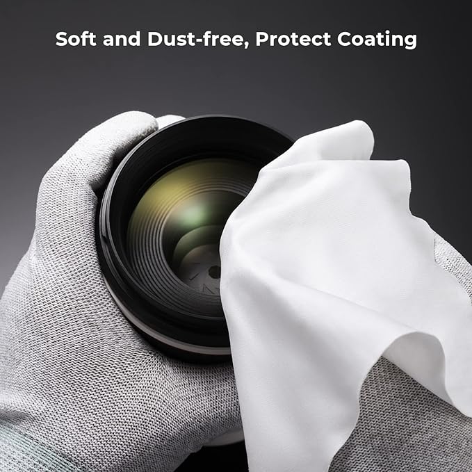 K&F Concept 37mm Lens Cap Cover, 4-in-1 Center Pinch Lens Cover + Anti-Loss Keeper Leash + Microfiber Cleaning Cloth Kits Compatible with Nikon, Canon, Sony, Fujifilm Camera Lenses