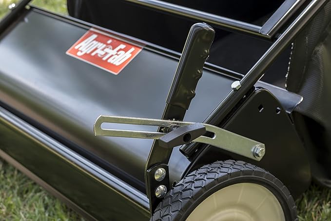 Agri-Fab 45-0570 30" Push Behind Lawn Sweeper, 12 cu. ft Hopper Bag Capacity; Leaf & Grass Catcher, with Adjustable Brush Height