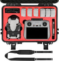 Hard Case for DJI Mini 4 Pro: IP67 Waterproof Carrying Cases for Mini 4/3 Pro/3 Drone Fly More Combo RC 2/RC Smart Controller | Storage Box for Propellers Accessories (Case Only) (Black)