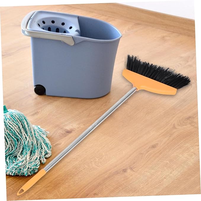 Cabilock Wide Angle Broom with Soft Bristles Efficient Household for Indoor Dust and Hair Removal for Home Maintenance and Quick
