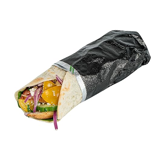 Restaurantware-Foil Lux 12 x 10.8 Inch Pop-Up Foil Sheets, 100 Disposable Foils Papers For Food - Orange Peel Embossing, Interfolded, Black Aluminum Foils Sheets, Greaseproof, Freezable, Oven Ready