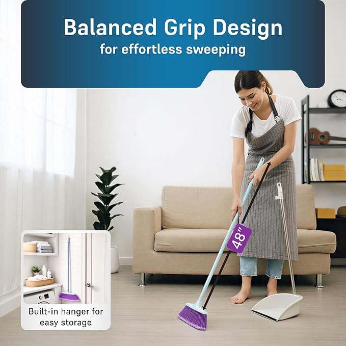 The Original Soft Sweep Magnetic Action Broom 4 Assorted Color Brooms per Case