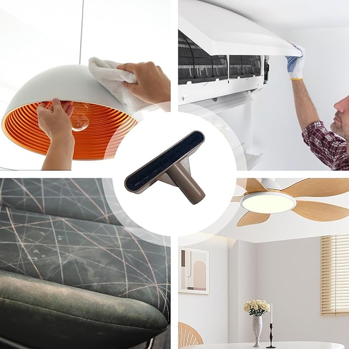 Ceiling Fan Cleaning Vacuum Attachment – Fan Blade Cleaner, Dust Remover, Cleaning Brush, Household Attachment | Creative Dust Removal Tool, Multi- Cleanings Accessory For Home Maintenance