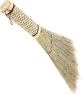 BESPORTBLE Small Woven Corn Whisk Broom with Short Handle for Bedroom Sofa Carpet Cleaning Compact Handheld Dust Sweeper for Home Use Mini Desktop Brush for Easy Dust Removal