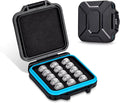 LR44 Size 675 Battery Case Holder Storage, Water-Resistant Anti-Shock, Coin Cell Battery Case for 15x LR44 LIR1254 AG13 CR44 SR44 357 P675 AG13 ZA675, Safety Lithium Batteries Holder, No Batteries
