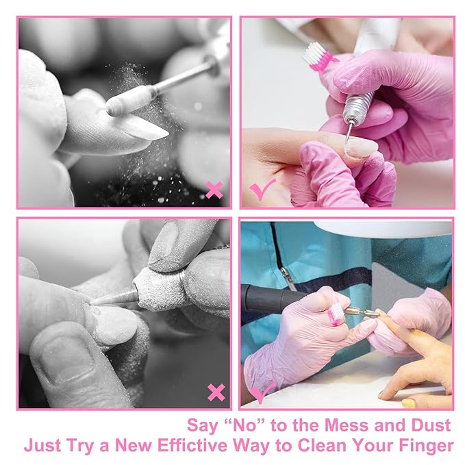Nail Brush Rings SHEERBLISS Mini Nail Brushes 20pcs Hand Fingernail Brush Cleaner Scrubbing Kit Pedicure for Toes and Nails